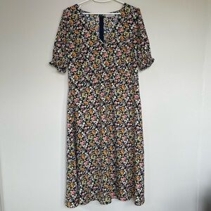 Loft Outlet Floral Midi Dress